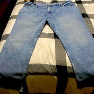 Abercrombie & Fitch jeans size 36/22 baggy has cuts at the bottom vintage